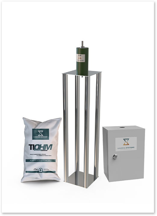 Kit con Electrodo de Acero Inoxidable